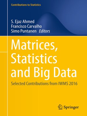 cover image of Matrices, Statistics and Big Data